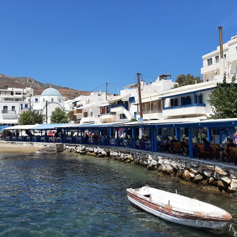 een mooie vissersdorpje op het eiland Naxos